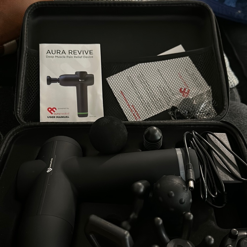 Aura Revive Deep muscle pain relief device.